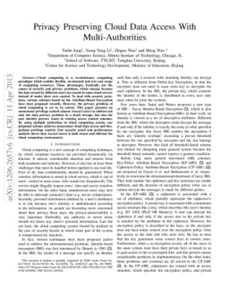 AnonyControl: Control Cloud Data Anonymously with Multi-Authority
  Attribute-Based Encryption