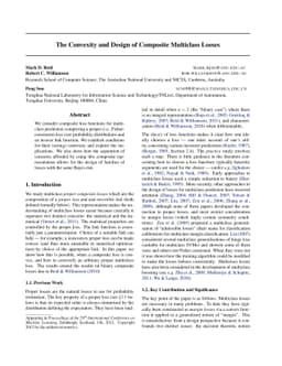 The Convexity and Design of Composite Multiclass Losses