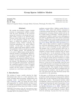 Group Sparse Additive Models