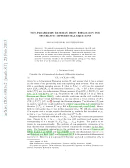Non-parametric Bayesian drift estimation for stochastic differential
  equations