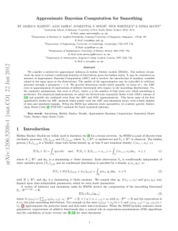 Approximate Bayesian Computation for Smoothing