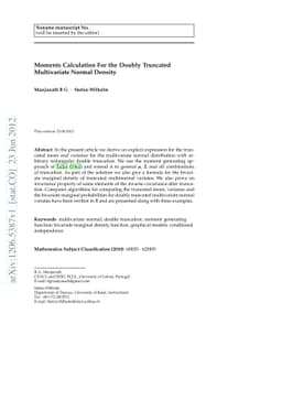 Moments Calculation For the Doubly Truncated Multivariate Normal Density