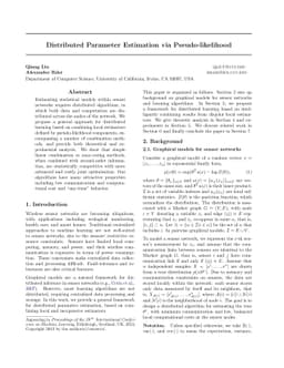 Distributed Parameter Estimation via Pseudo-likelihood