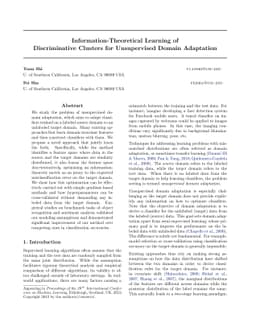 Information-Theoretical Learning of Discriminative Clusters for
  Unsupervised Domain Adaptation