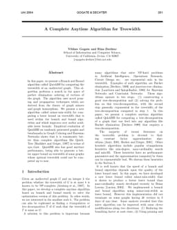 A Complete Anytime Algorithm for Treewidth