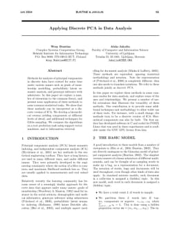 Applying Discrete PCA in Data Analysis