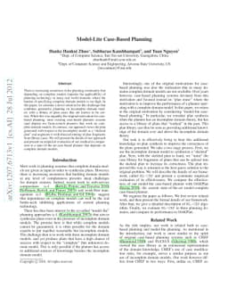 Model-Lite Case-Based Planning