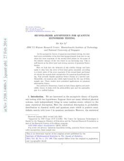 Second-order asymptotics for quantum hypothesis testing