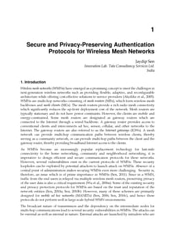 Secure and Privacy-Preserving Authentication Protocols for Wireless Mesh
  Networks