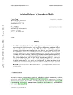 Variational Inference in Nonconjugate Models