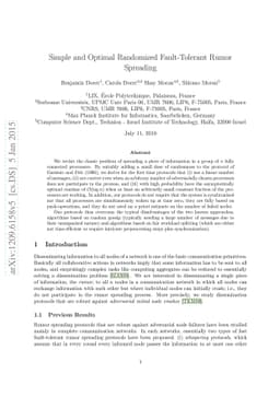 Simple and Optimal Randomized Fault-Tolerant Rumor Spreading