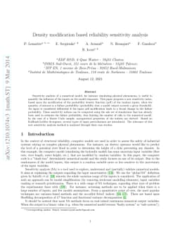 Density modification based reliability sensitivity analysis