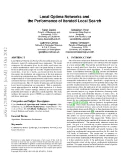 Local optima networks and the performance of iterated local search