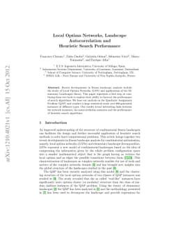 Local Optima Networks, Landscape Autocorrelation and Heuristic Search
  Performance