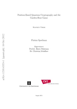 Position-Based Quantum Cryptography and the Garden-Hose Game