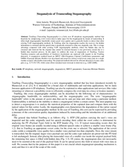 Steganalysis of Transcoding Steganography