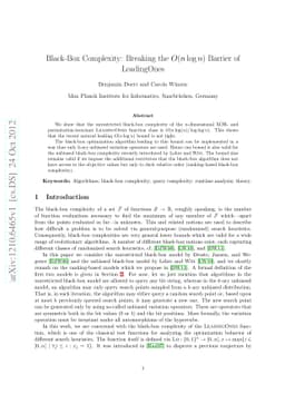 Black-Box Complexity: Breaking the $O(n \log n)$ Barrier of LeadingOnes