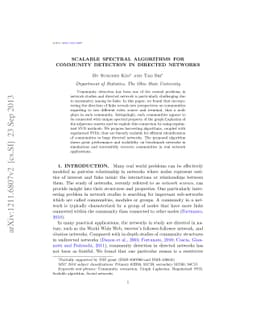 Scalable Spectral Algorithms for Community Detection in Directed
  Networks