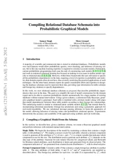 Compiling Relational Database Schemata into Probabilistic Graphical
  Models