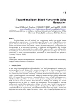 Toward Intelligent Biped-Humanoids Gaits Generation