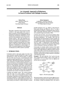An Axiomatic Approach to Robustness in Search Problems with Multiple
  Scenarios
