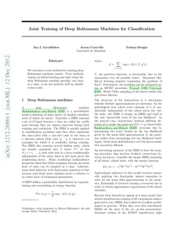 Joint Training of Deep Boltzmann Machines