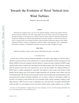 Towards the Evolution of Novel Vertical-Axis Wind Turbines