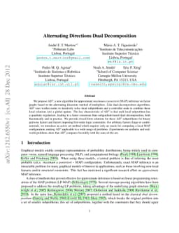 Alternating Directions Dual Decomposition