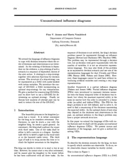 Unconstrained Influence Diagrams