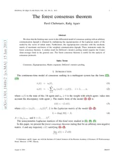 The forest consensus theorem
