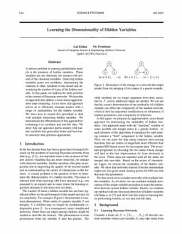Learning the Dimensionality of Hidden Variables