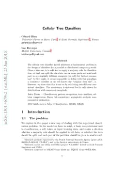 Cellular Tree Classifiers