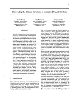 Discovering the Hidden Structure of Complex Dynamic Systems