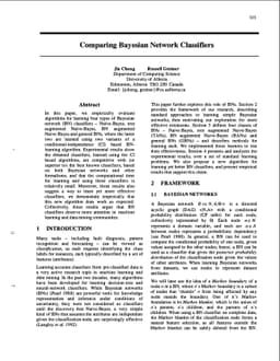 Comparing Bayesian Network Classifiers