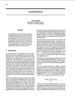 Learning Polytrees