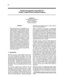 Flexible Decomposition Algorithms for Weakly Coupled Markov Decision
  Problems