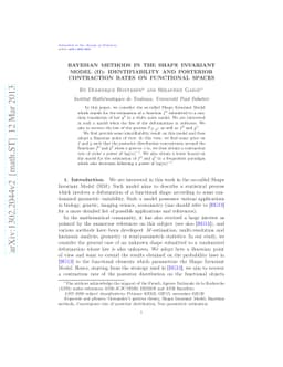 Bayesian methods in the Shape Invariant Model (II): Identifiability and
  posterior contraction rates on functional spaces