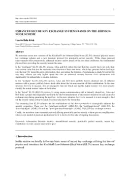 Enhanced secure key exchange systems based on the Johnson-noise scheme