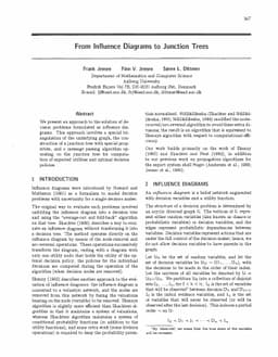 From Influence Diagrams to Junction Trees