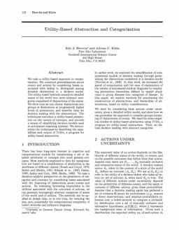 Utility-Based Abstraction and Categorization
