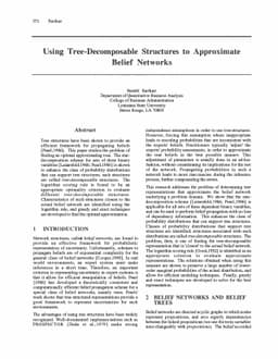 Using Tree-Decomposable Structures to Approximate Belief Networks