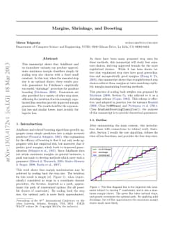 Margins, Shrinkage, and Boosting