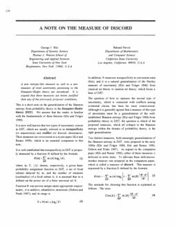 A Note on the Measure of Discord