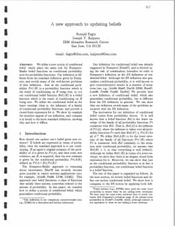A New Approach to Updating Beliefs