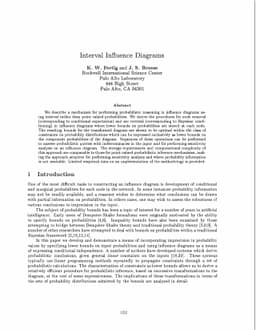 Interval Influence Diagrams