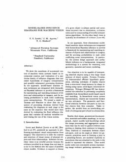 Model-based Influence Diagrams for Machine Vision