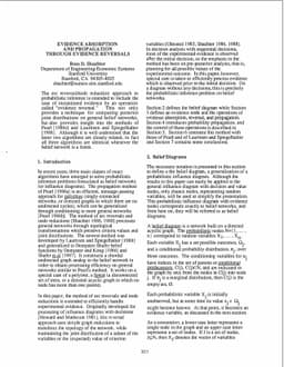 Evidence Absorption and Propagation through Evidence Reversals