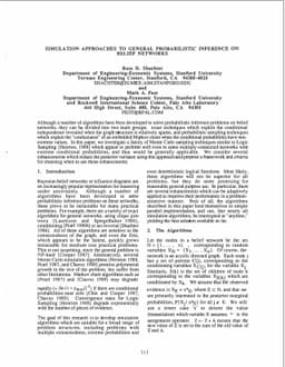Simulation Approaches to General Probabilistic Inference on Belief
  Networks