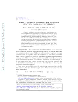 Adaptive confidence intervals for regression functions under shape
  constraints