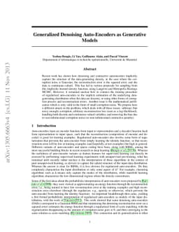 Generalized Denoising Auto-Encoders as Generative Models